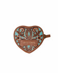 Cupid Coin Pouch Handtooled Leather - Whiskey & Water