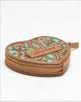 Cupid Coin Pouch Handtooled Leather - Whiskey & Water