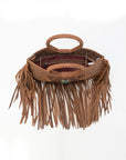 Sedona Tassle Bag In Saddle Brown