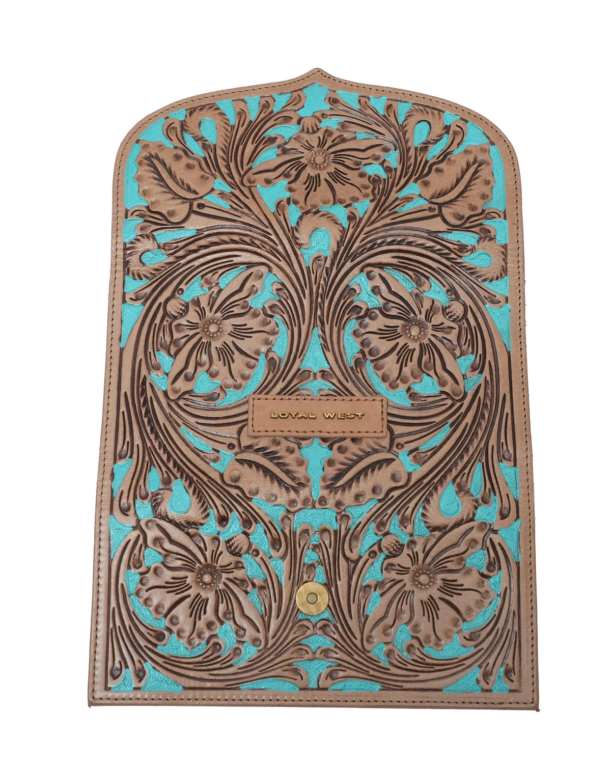 Handtooled Gloriana Wallet – Whiskey &amp; Water