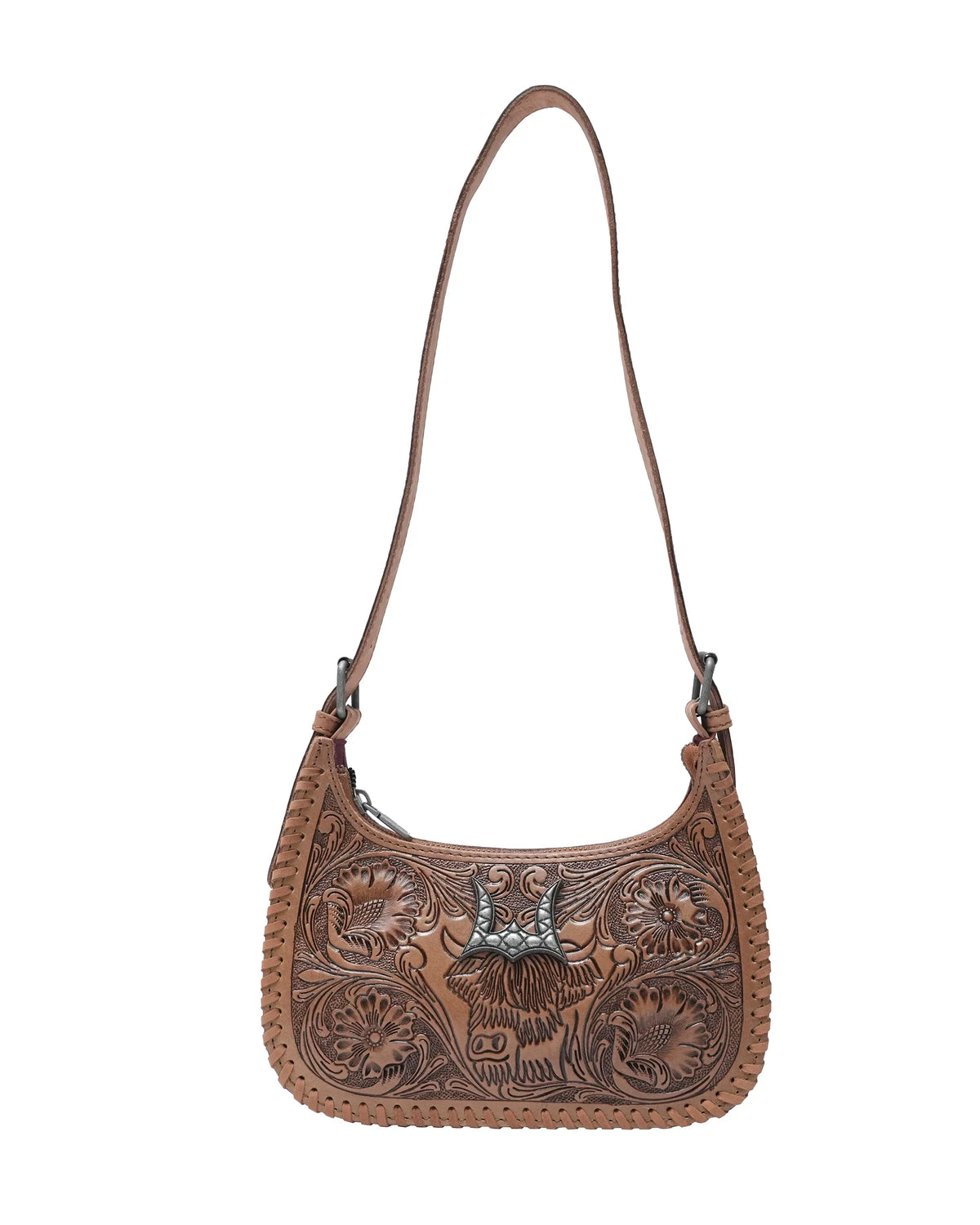 Handtooled Dannia Medium Purse – Cattle