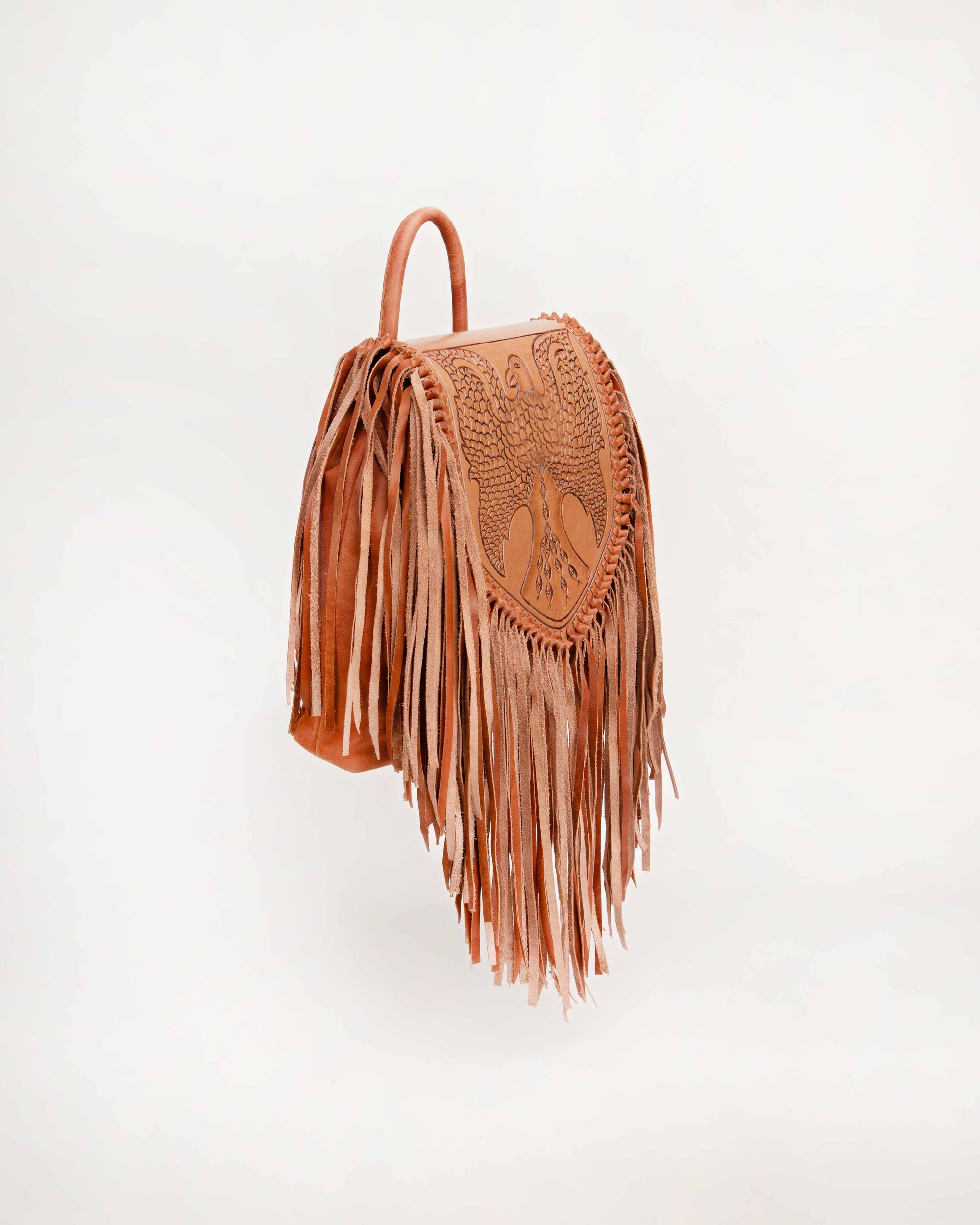 brown leather boho backpack Taysha Medium Backpack – Loyal West Wholesale