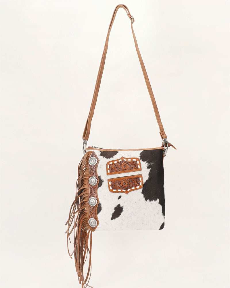 Ranch Queen Cowhide Tassle-Bag