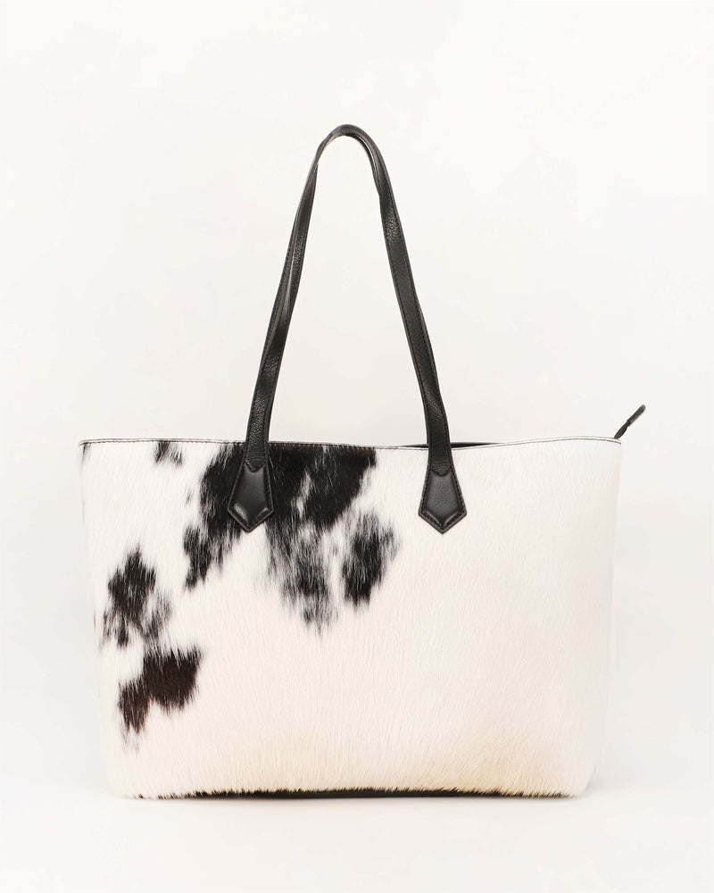 California Poppy Large Bag Black And White