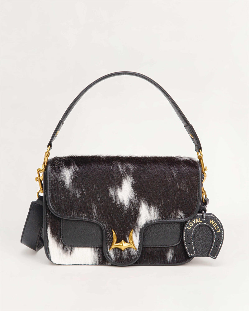 Shell Medium Purse Black And White