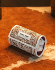 Handtooled Canyon Jewellery Case - Ivory Dust