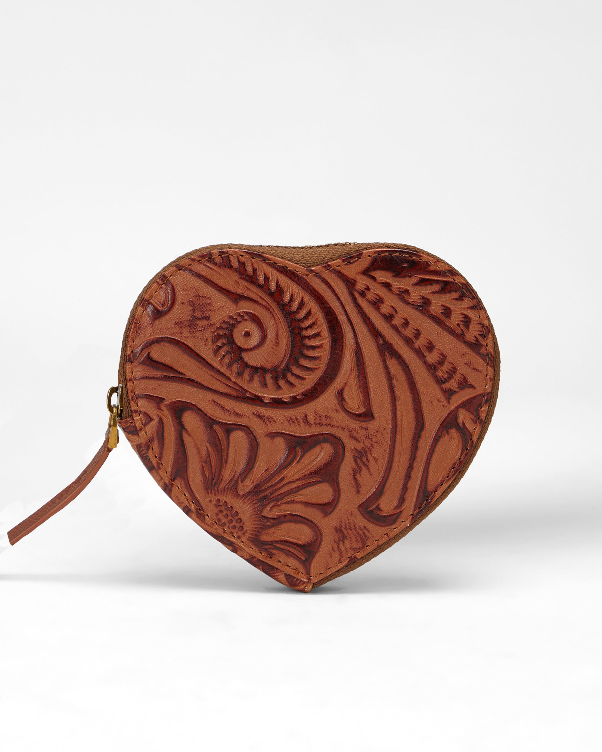 Cupid Coin Pouch Handtooled Leather